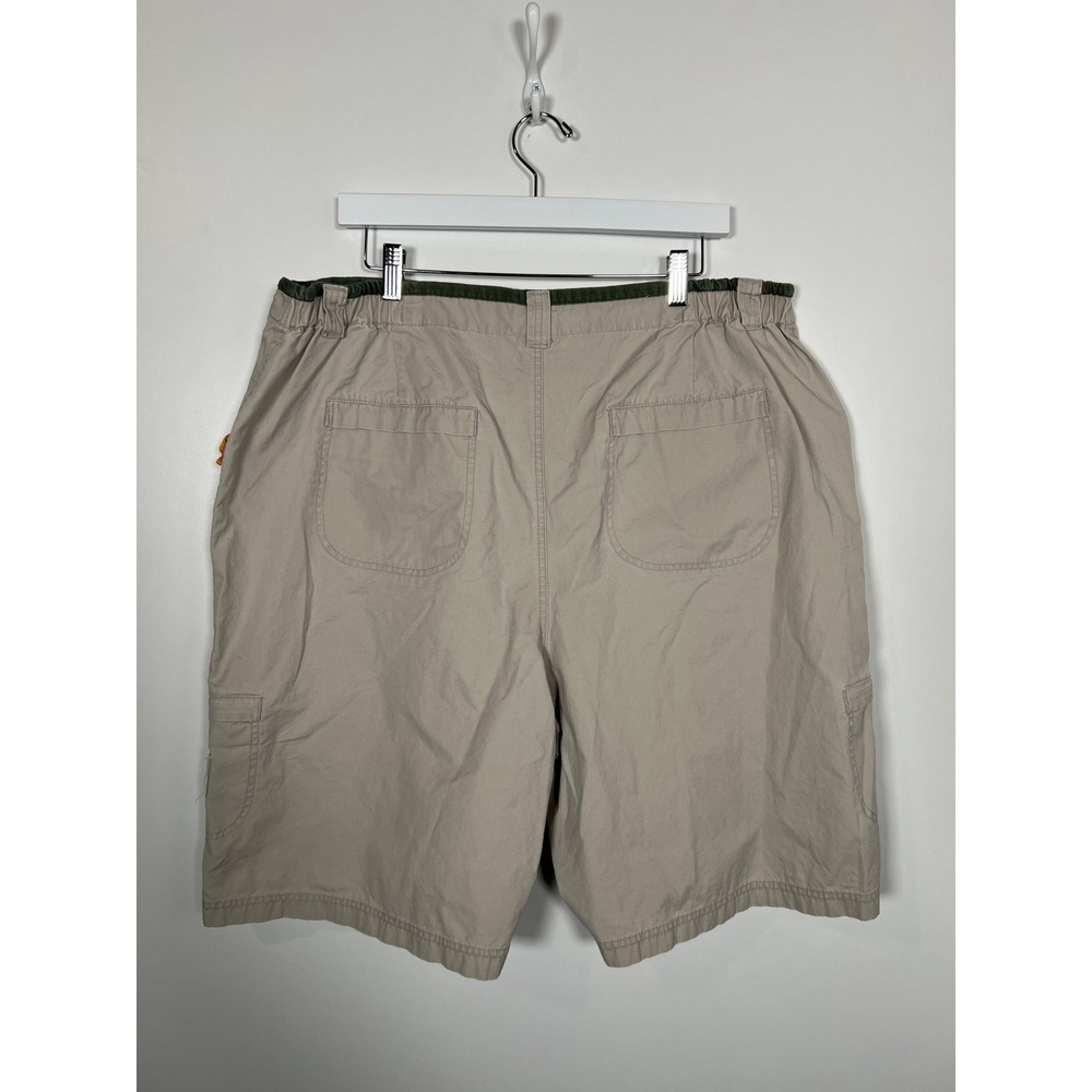 Y2K AE Sport &‎ Co Tan Khaki Cargo Shorts Utility Gorpcore 100% Cotton 20W/39W - Picture 3 of 7